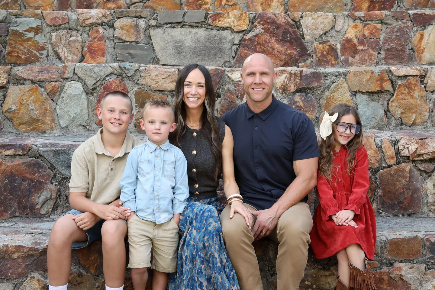 Alex Nickle with his wife Katrina and their three children